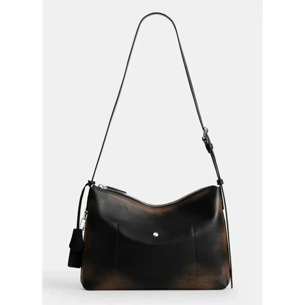 B18-002 COACH Mott Messenger 33 In Loved Glovetanned Leather CDU79 Bag